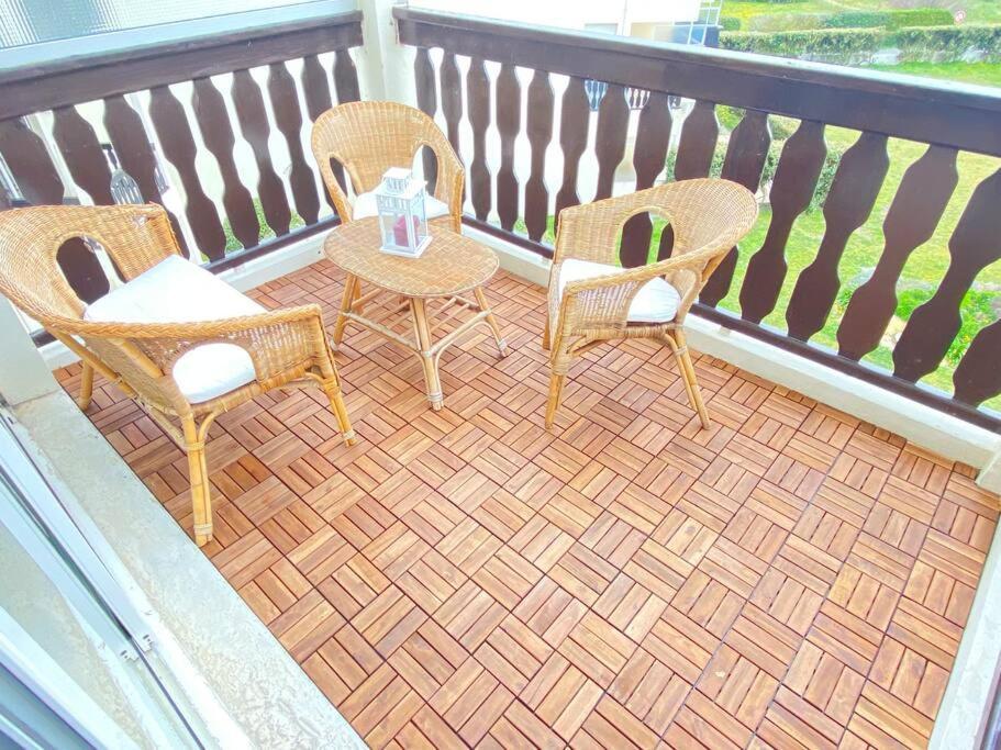 Duplex Vue Mer Entre Golf Et Ocean 생장드몽 외부 사진